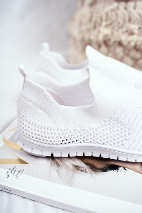 Дитячі спортивні слипони білі Bobi