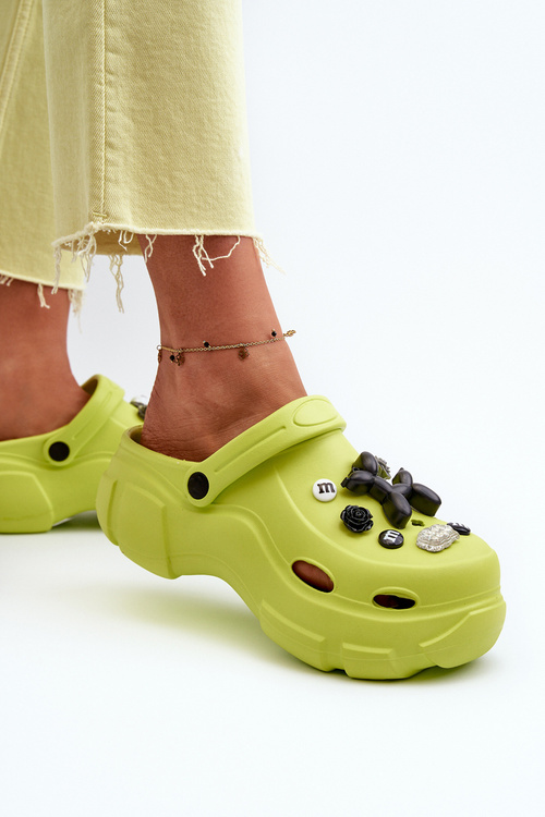 Жіночі легкі шльопанці з поролону на масивній підошві Lime Matirra