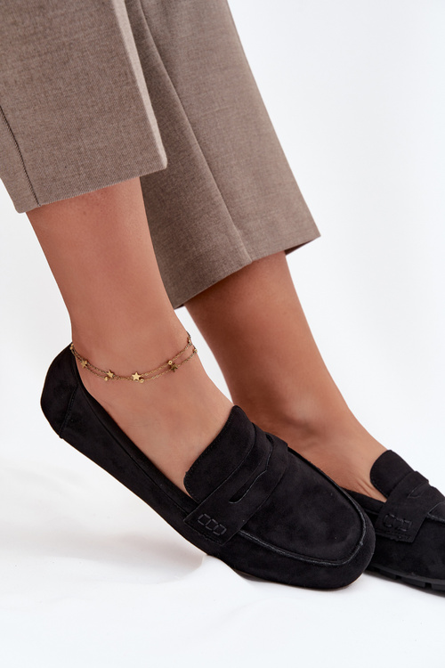 Лофери Мокасини Жіночі Плоскі Чорні Soreline