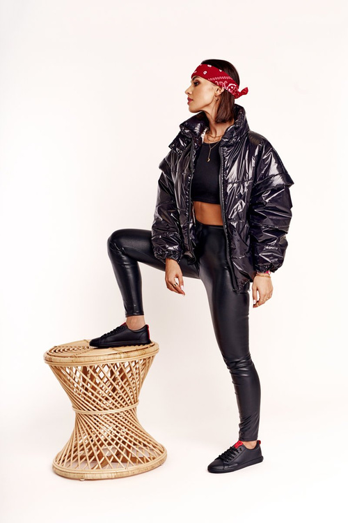 Жіночі шкіряні тенісні туфлі BIG STAR DD274687 Чорні