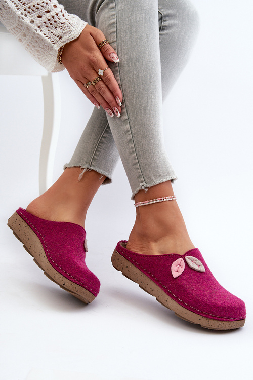 Жіночі повстяні тапочки Inblu ED000013 Фуксія