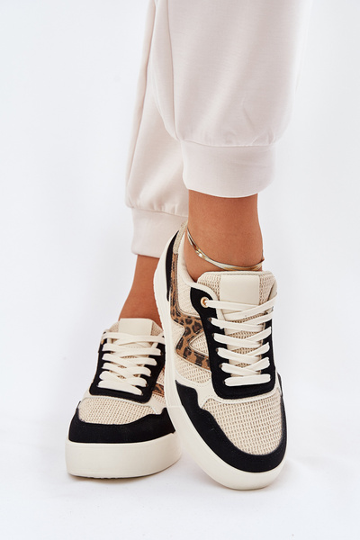 Жіночі Спортивні Черевики На Платформі Пантера Чорні Lorori