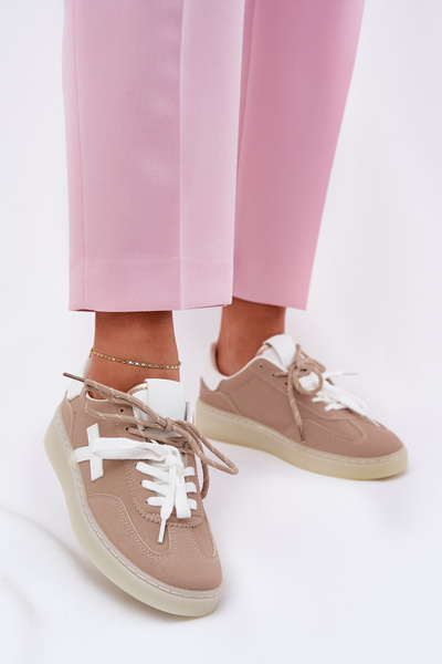 Низьке Жіноче Спортивне Взуття Бежеве Зелевас