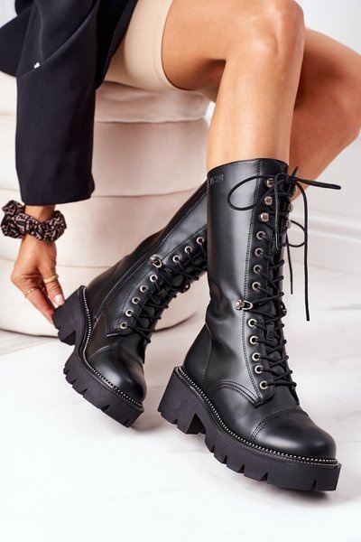 Утеплені високі чоботи Big Star II274115 Чорні