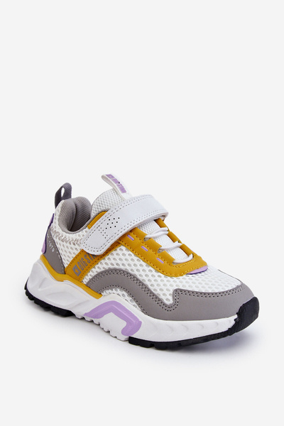 Дитяче спортивне взуття на липучці Big Star JJ374257 Біло-жовте