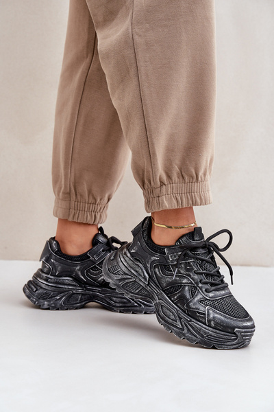 Жіночі Кросівки З Дефектами На Платформі Чорні Seladwen