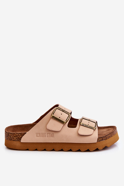Класичні жіночі тапочки Big Star LL274478 Бежеві