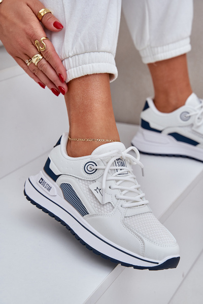 Спортивне Взуття Кросівки Жіночі Big Star NN274A103 HI-POLY SYSTEM Біло-Морський