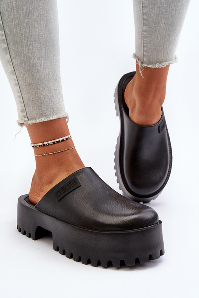 Жіночі шорти на масивній підошві Big Star NN274014 Чорні