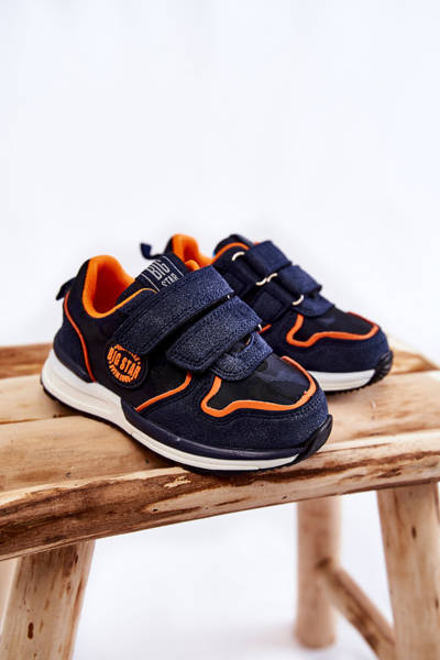 Дитяче спортивне взуття з системою Memory Foam на липучці Big Star KK374183 Темно-синій