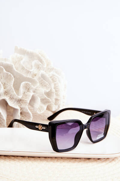 Чорні жіночі сонцезахисні окуляри UV400