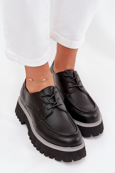 Жіночі Мокасини З Шнурівкою Big Star NN274052 Чорні