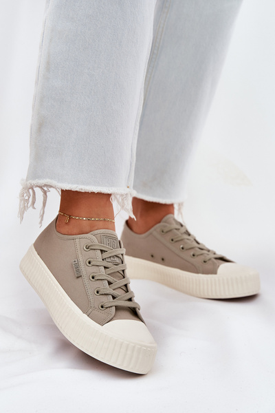 Жіночі Тканинні Кросівки На Платформі Big Star RR274779 Сірі