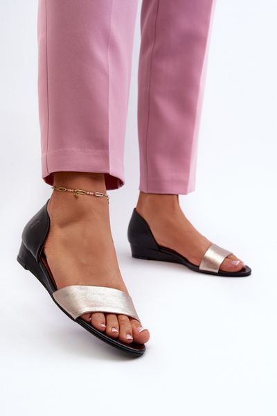 Шкіряні сандалі Maciejka 1971-65 Чорні