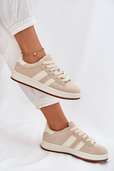 Жіночі Кросівки З Еко Замші Бежеві Arlenina