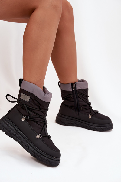 Жіночі зимові черевики на блискавці Lee Cooper LCJ-25-44-3930 Чорні