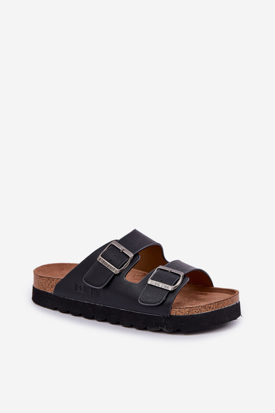 Легкі Чоловічі Сандалі З Пряжками Еко Шкіра Big Star NN174531 Чорні