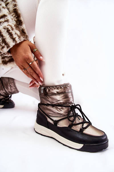 Жіночі снігові черевики Memory Foam Big Star KK274275 Silver-Black