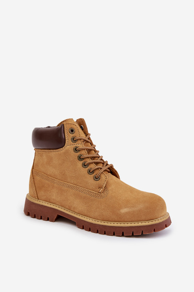 Замшеві утеплені чоловічі черевики Big Star OO174136 HI-POLY SYSTEM Camel