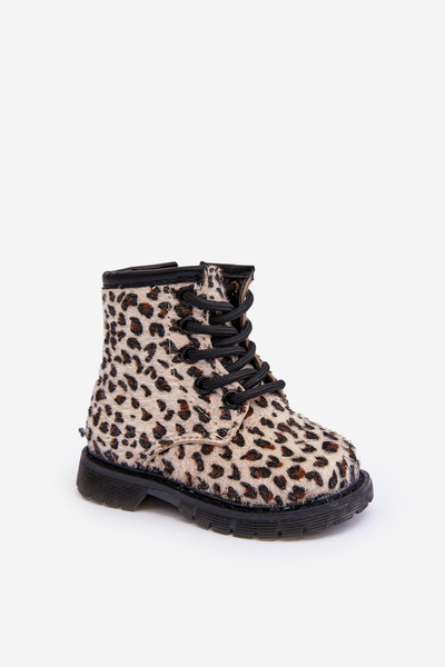 Чоботи дитячі утеплені на блискавці бежеві Goopy