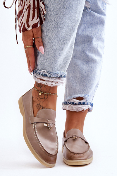 Жіночі класичні мокасини Cortez сірого кольору