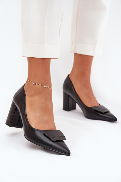 Туфлі На Каблуках З Декором Чорні Celira