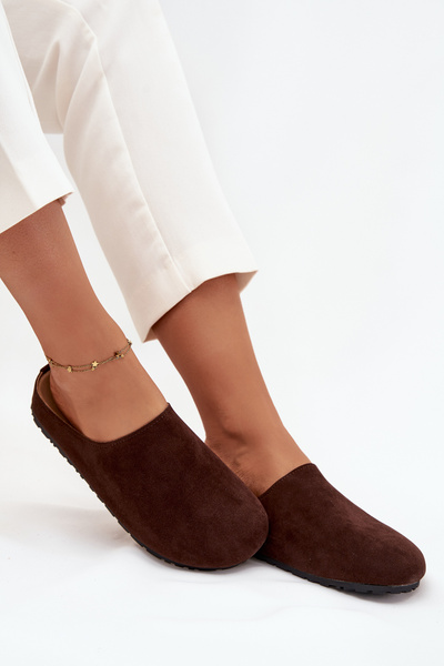 Жіночі тапочки на платформі шоколадні Sylviane