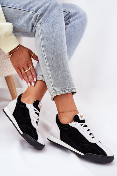 Жіноче Спортивне Взуття з Шкіри Лаура Мессі 2935 Чорні