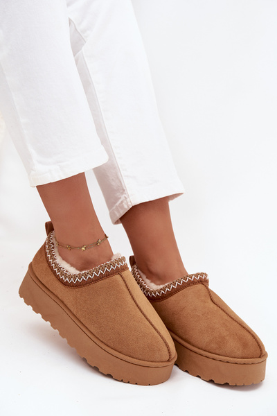 Низькі жіночі снігові черевики з вишивкою на платформі Camel Taliah