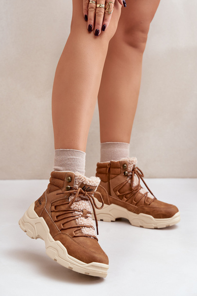 Теплі жіночі ботильйони Lee Cooper LCJ-24-03-3061L Коричневий
