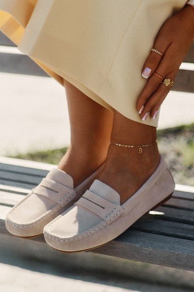 Замшеві Жіночі Мокасини Big Star RR274947 Бежеві