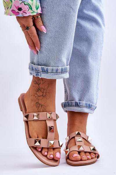 Жіночі тапочки на шпильках Nude Mercure