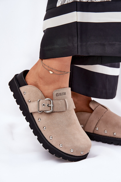 Замшеві Сандалі Жіночі На Платформі Big Star RR274A376 Бежеві