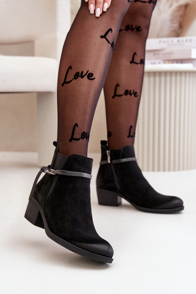 Чорні замшеві жіночі слипони Zazoo 2326