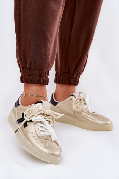 Низьке Жіноче Спортивне Взуття Золоте Зелевас