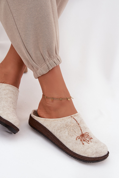 Жіноче домашнє взуття тапочки Inblu NL000011 Бежеві