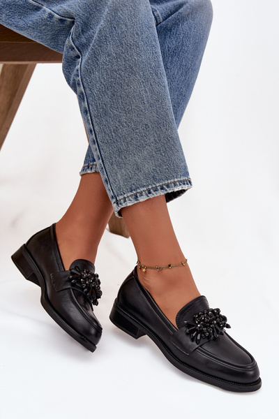 Жіночі Мокасини З Оздобленням Чорні Murelle