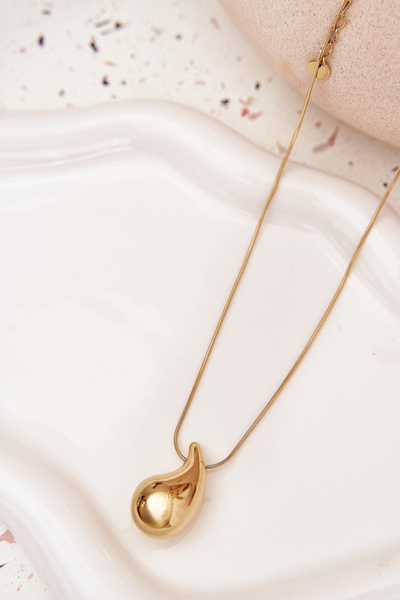 Кулон З Підвісокою Сльозою Золотий