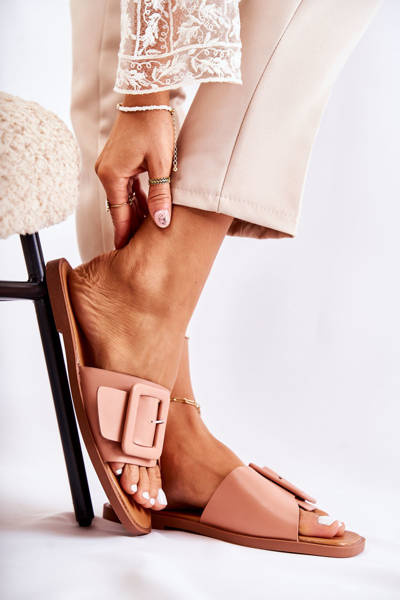 Жіночі модні тапочки рожеві Sylvia