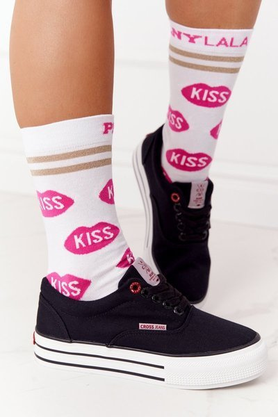 Жіночі кросівки на платформі CROSS JEANS FF2R4002C Чорні