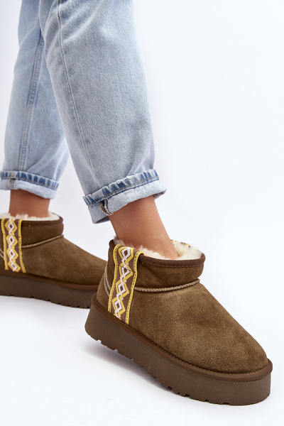 Шкіряні Замшеві Черевики На Снігу Жіночі Зелені Vebissat