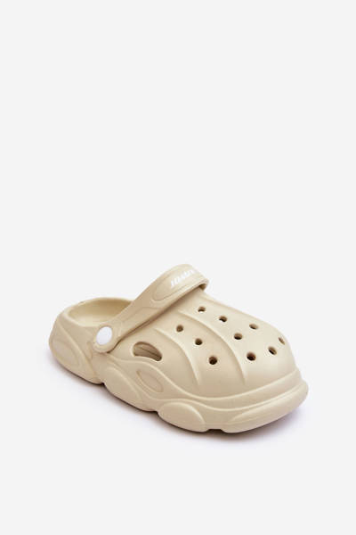 Дитячі поролонові тапочки Crocs Beige Cloudy