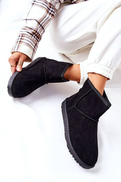 Снігові черевики на флісовій підкладці Чорний Vicandi