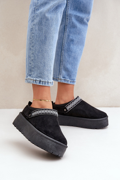 Снігоступи З Декоративною Вишивкою Чорні Selithria