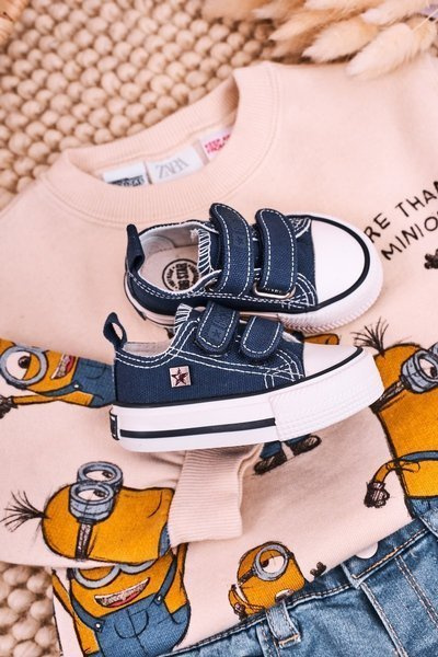 Дитячі кросівки на липучці BIG STAR HH374201 Темно-сині