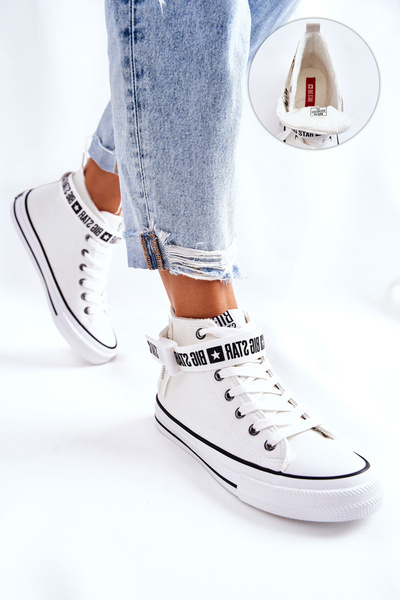 Кросівки на високих підборах Big Star GG274027 Білі