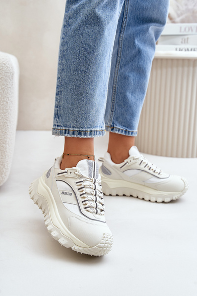 Жіночі шкіряні кросівки на платформі Big Star OO274A221 HI-POLY SYSTEM Білі