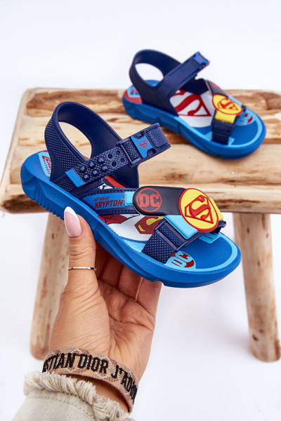 Дитячі босоніжки Superman Grendene Kids JJ385050 Сині