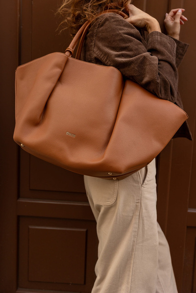 Велика жіноча сумка Shopper Big Star SS574006 Camel