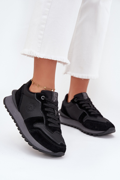 Шкіряні Жіночі Кросівки Big Star OO274529 HI-POLY SYSTEM Чорні